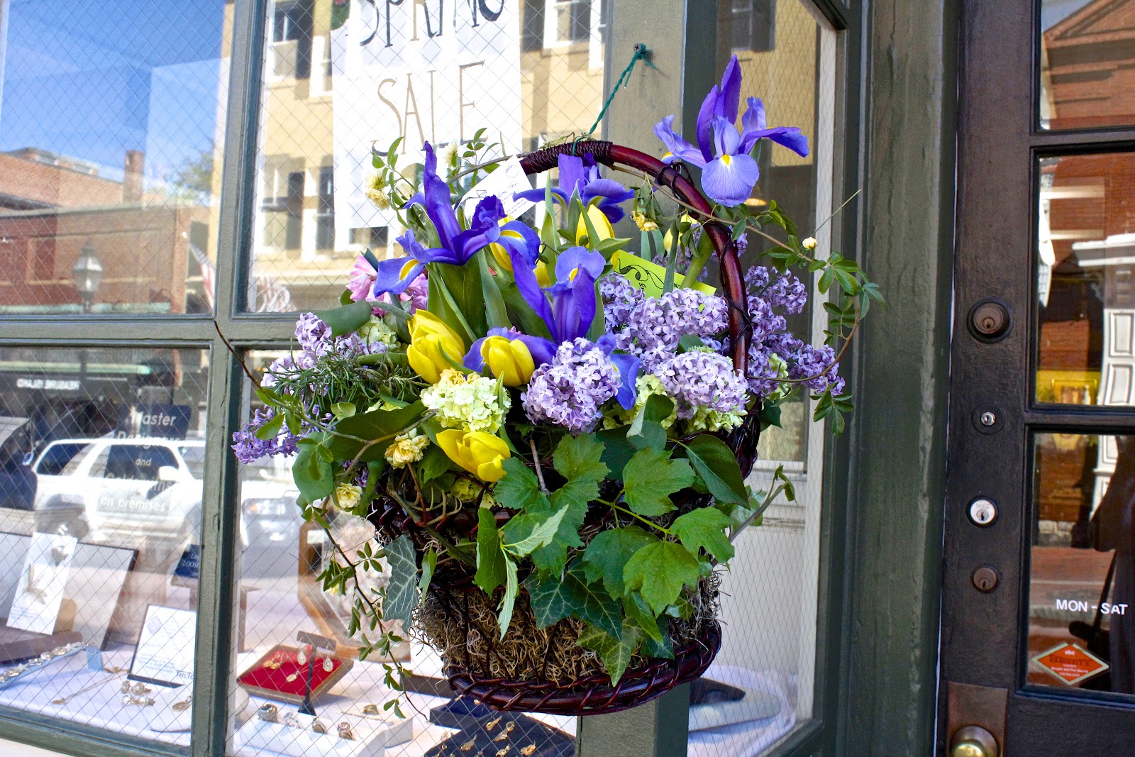 figs flowers food MAY BASKETS on Main Street, Annapolis, MD