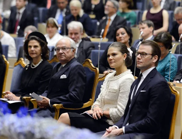 Queen Silvia, Crown Princess Victoria, Prince Daniel, Prince Carl Philip and Princess Madeleine at Riksdag 2012