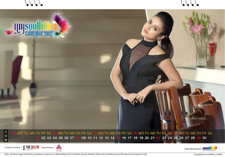 Mishti Chakravarthy - My South Diva Calendar 2017