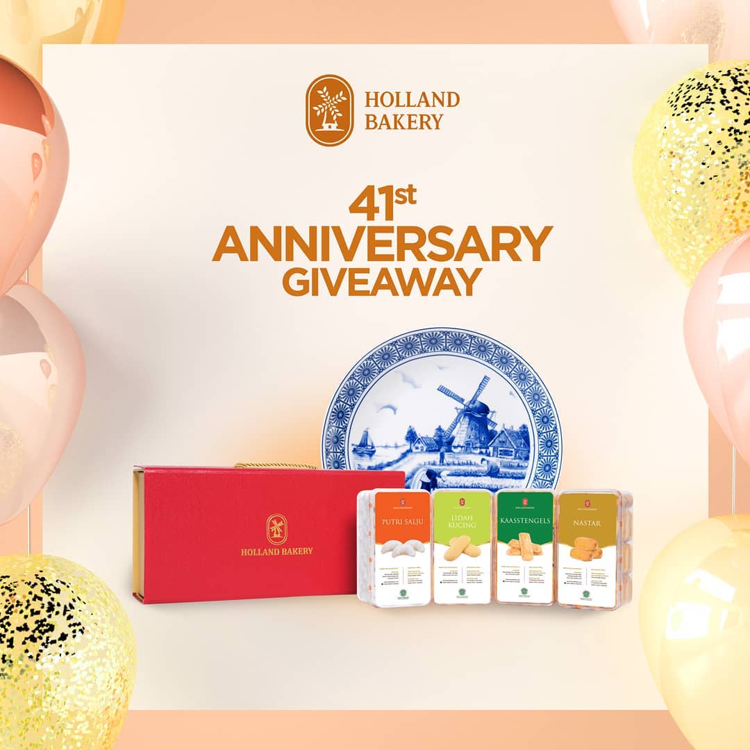 #HollandBakery - Promo #HBGiveaway Ultah Holland Bakery ke 41 (s.d 25 Jan 2019) #HollandBakery - Promo #HBGiveaway Ultah Holland Bakery ke 41 (s.d 25 Jan 2019)