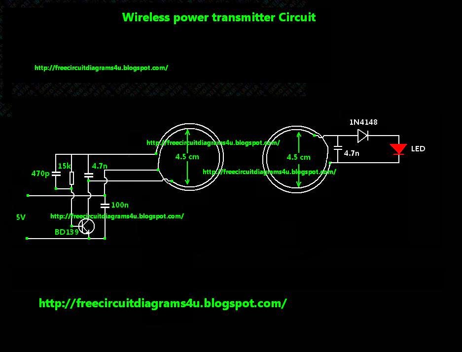 Free Circuit Diagrams 4u  Wireless Power Transmitter