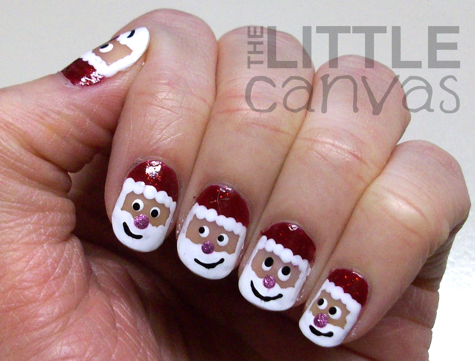 1. Christmas Santa Claus Nail Art Designs - wide 5