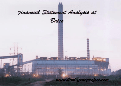 Financial Statement Analysis at Balco