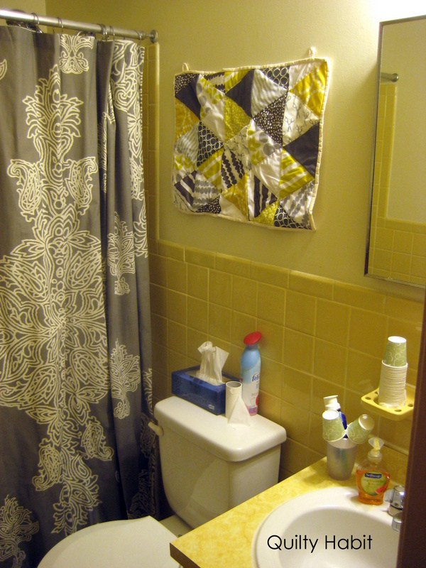 Quilty Habit: Project Color My Apartment: Bathroom