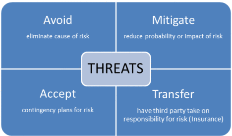 mitigate transfer accept risk avoid risks