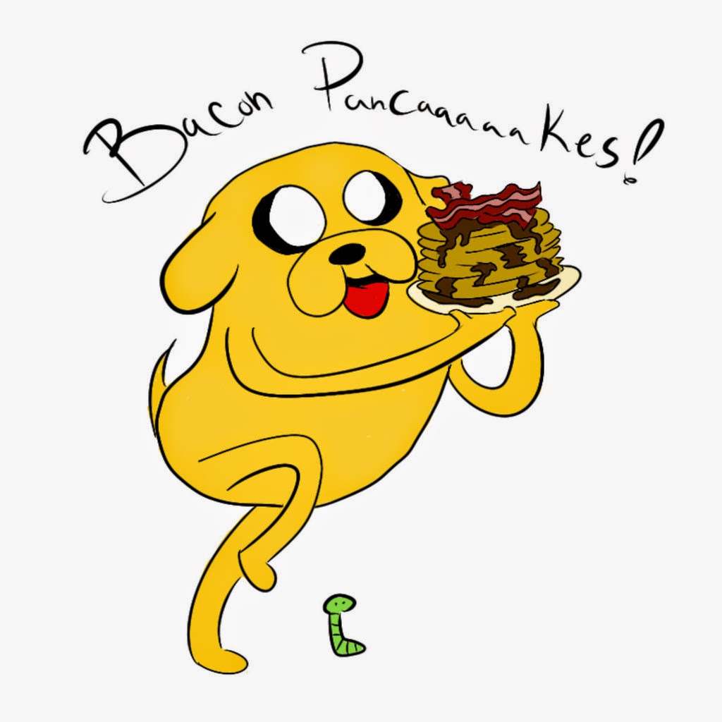 HORA DE AVENTURAS: JAKE BACON PANCAKES [BACON FRITO] >w
