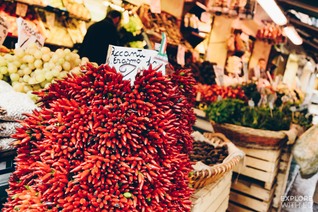 Vegetable market stall in Venice
