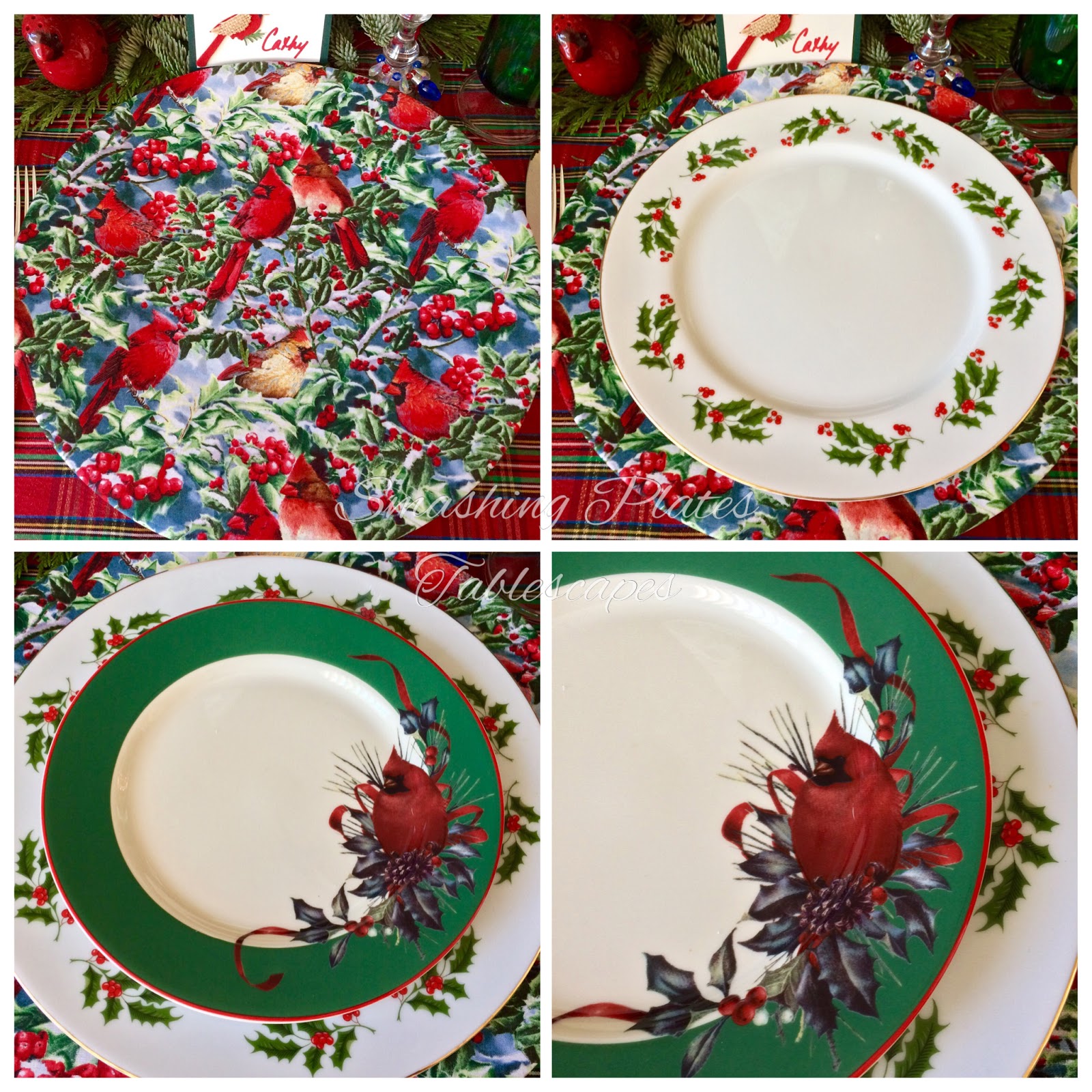 Smashing Plates Tablescapes Carolina Cardinal Christmas