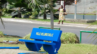 National Colors on the bench of Gabon