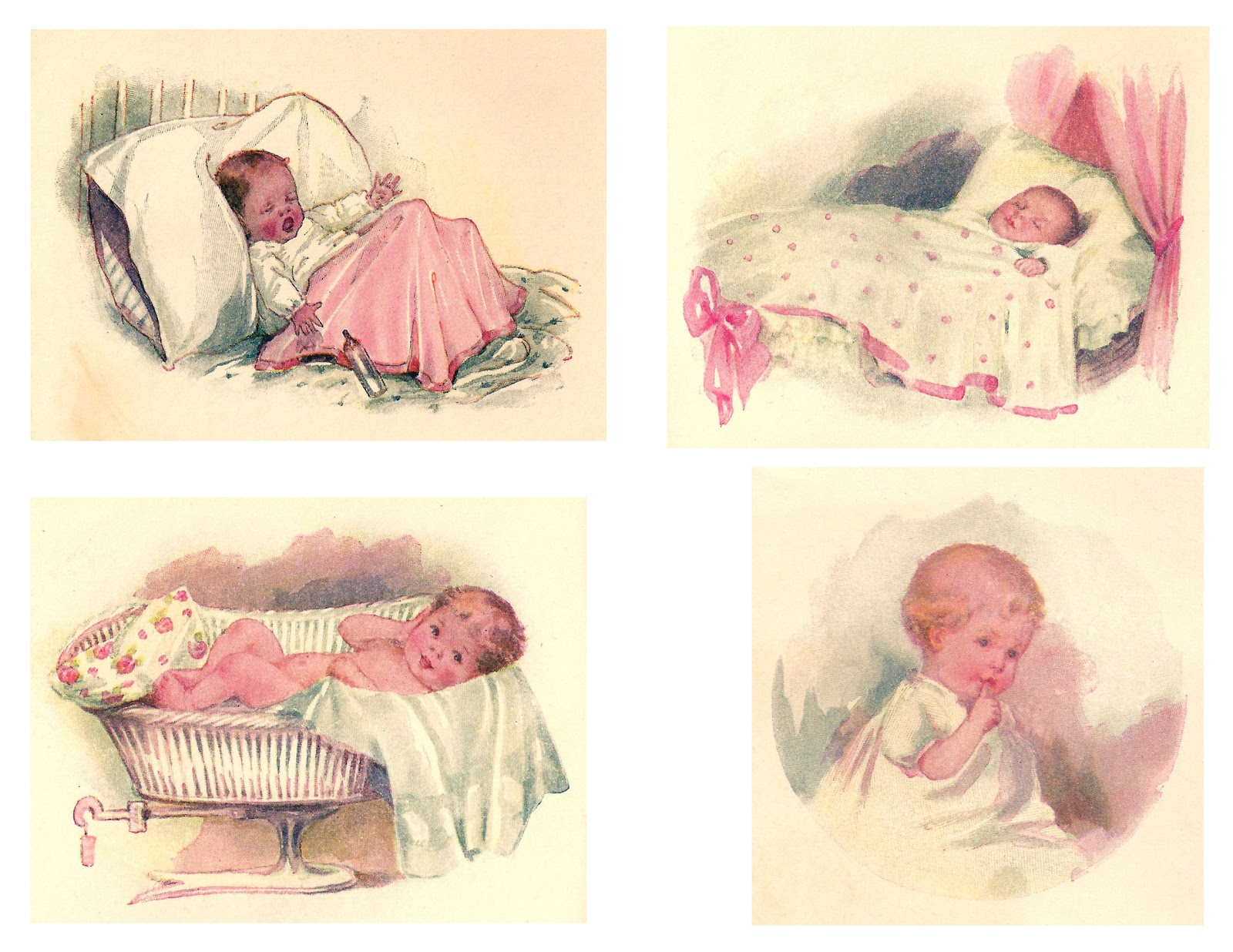 free vintage baby shower clip art - photo #3