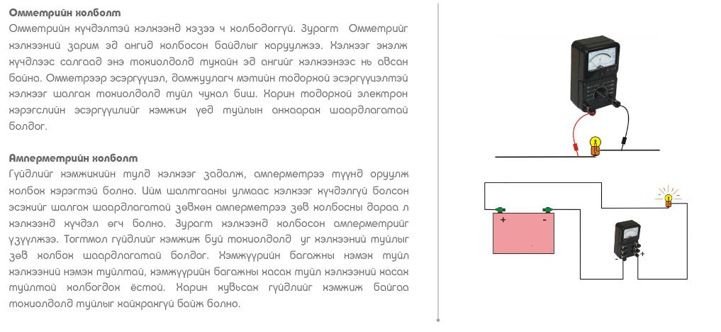 Ажлын зураг унших, хэмжих багаж ашиглах