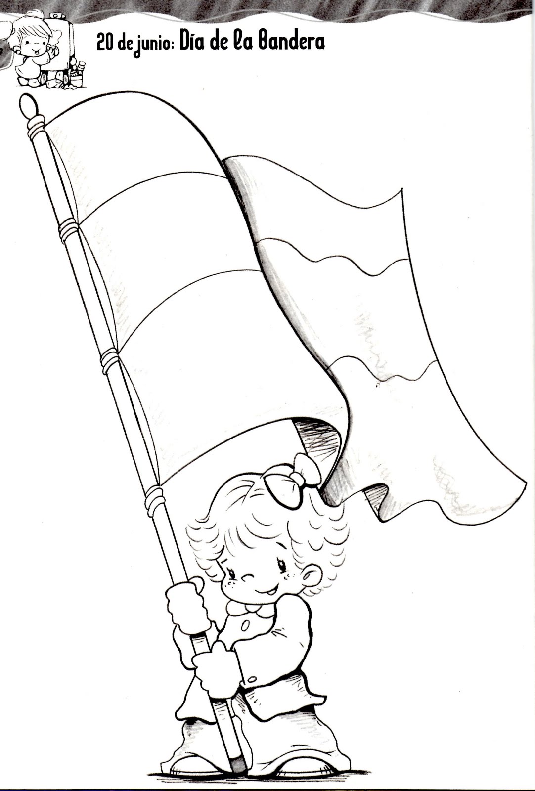 20 Junio día de la bandera para colorear - Colorear ...