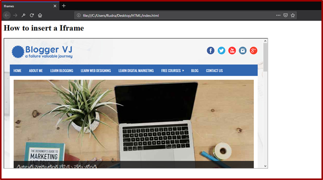 Website Designing Course | What is Iframes, Comments in HTML | Blogger VJ Website Designing Course | What is Iframes, Comments in HTML | Blogger VJ