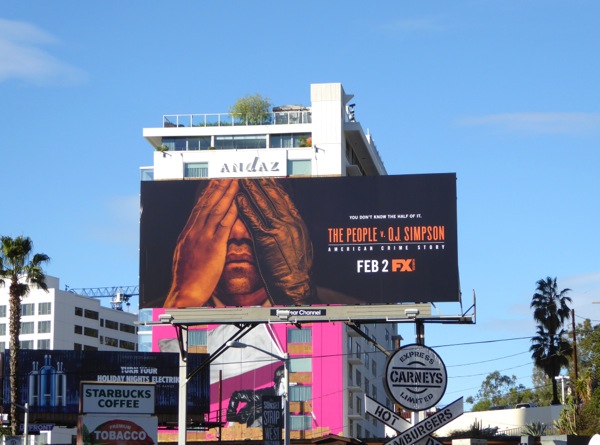 The People v. O.J. Simpson FX billboard People v OJ Simpson FX billboard
