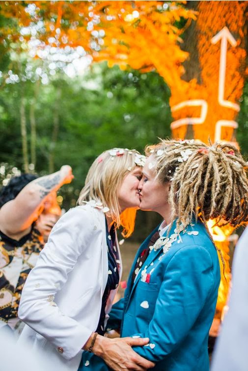 boda eco bosque inglés lesbianas