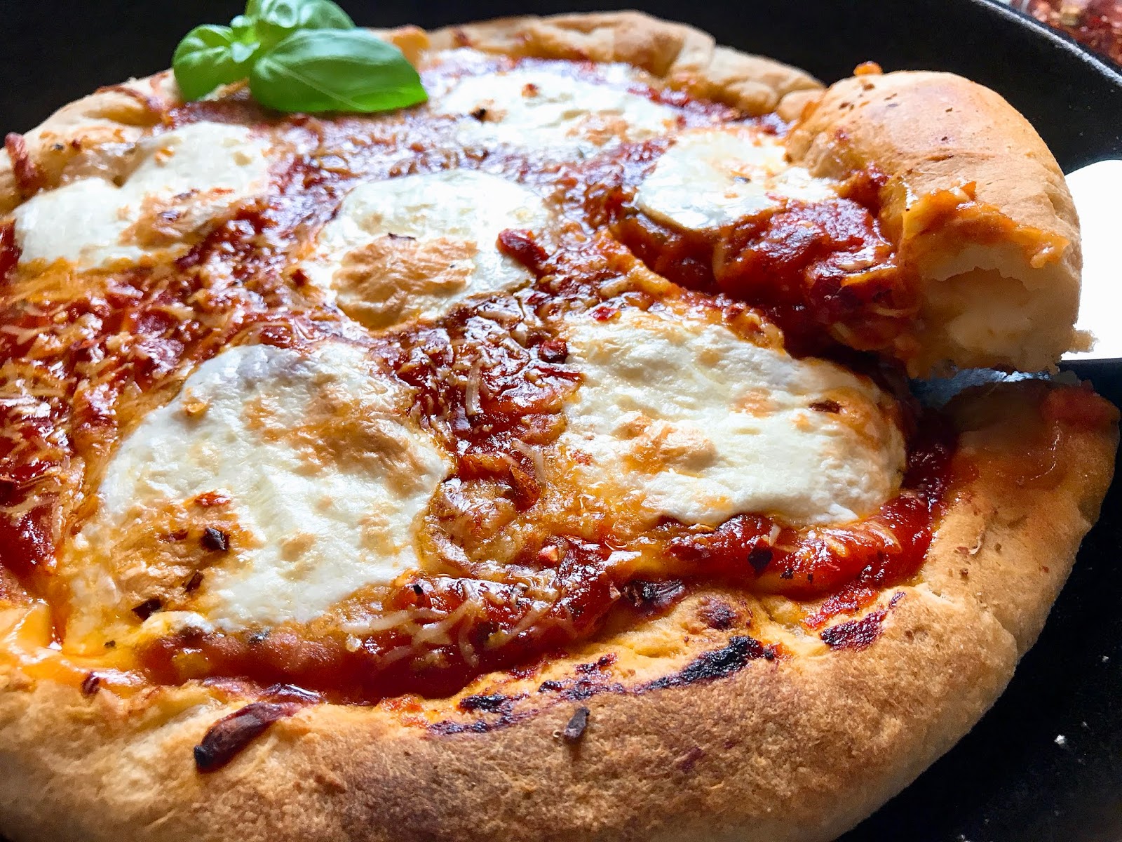 Stuffed Crust Deep Dish Pizza with Bocconcini