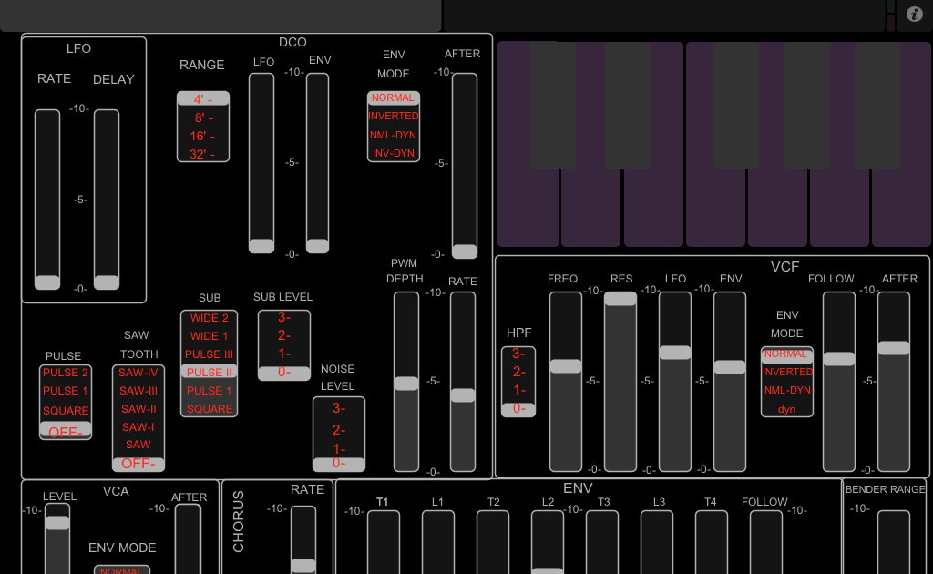 MATRIXSYNTH iPad Editor for Roland MKS50/Alpha Juno Series