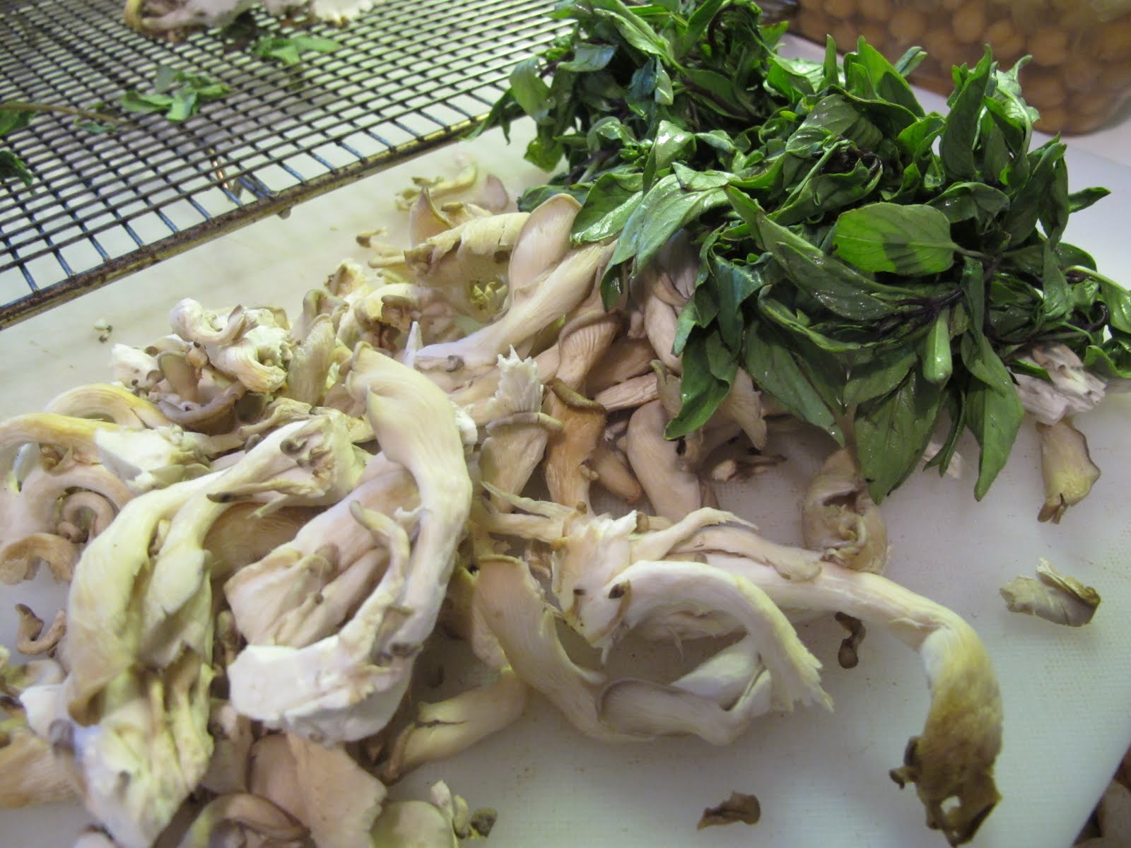 Fungi Ideas Thai Oyster Mushrooms and Eggplant