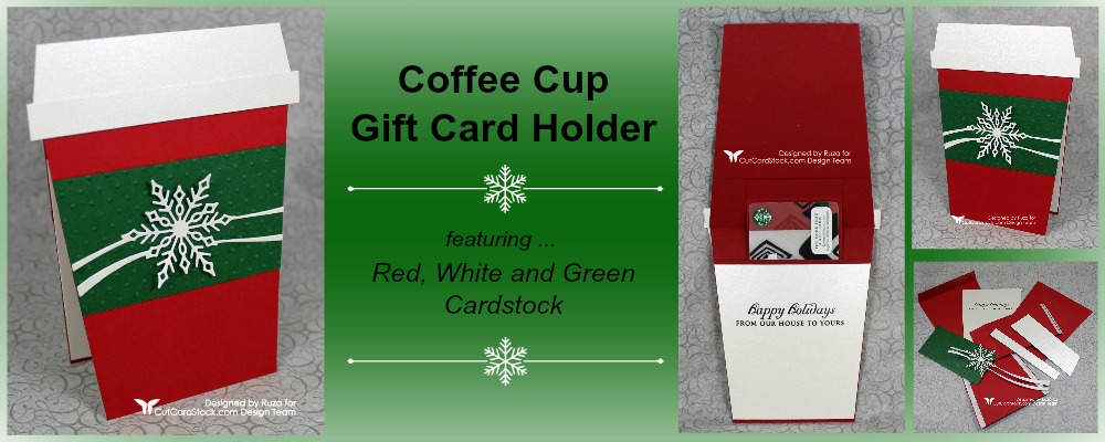Holiday Coffee Cup Gift Card Holder