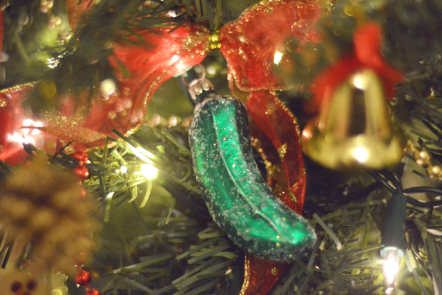 German pickle Christmas decoration
