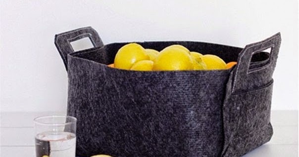 Cómo hacer una cesta de fieltro con moldes ~ cositasconmesh