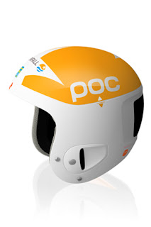 POC Yellow and White Helmet