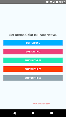 How To Customize Button In React Native | SKPTRICKS