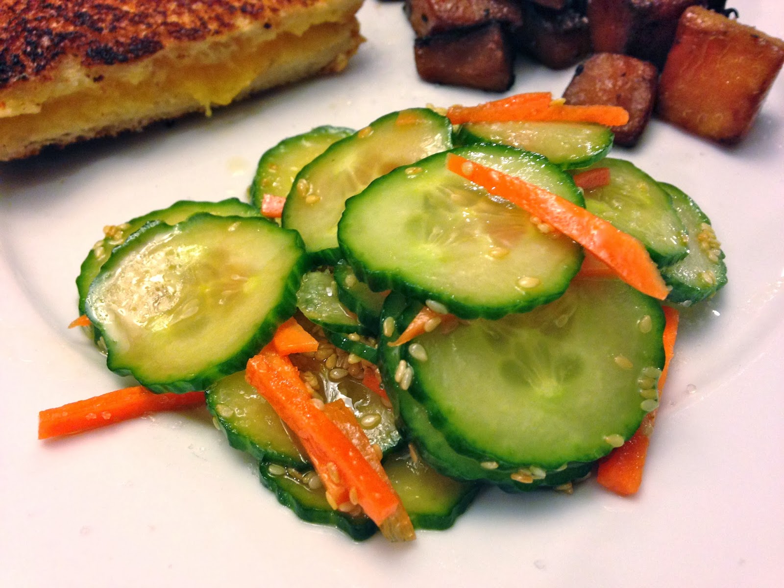 Salads and Such Asian Cucumber and Carrot Salad