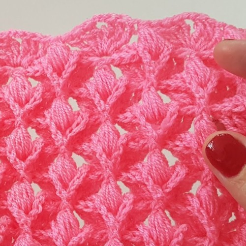 Crochet 3D Tulips Blanket - Tutorial 