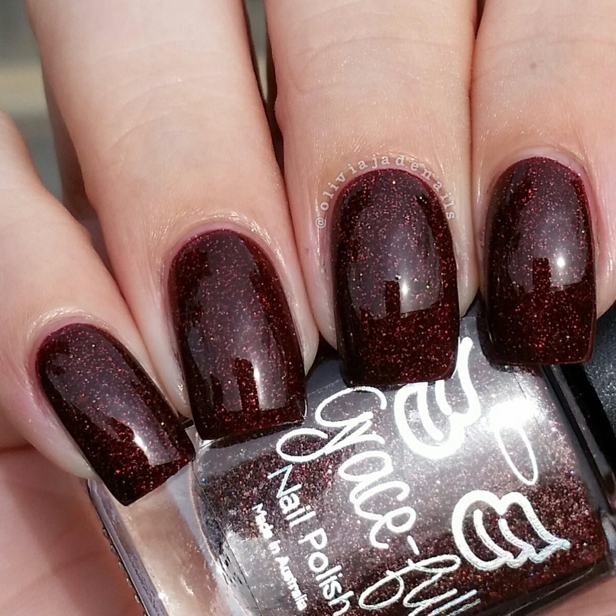 Grace-full Nail Polish The Gorbals Vampire swatched by Olivia Jade Nails