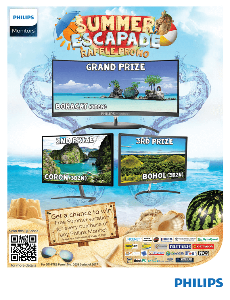 Philips Monitors Summer Escapade Raffle Promo Announced!