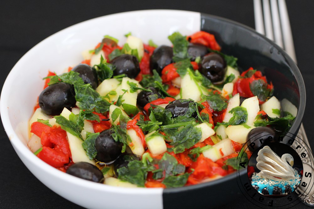 Salade au concombre et olives