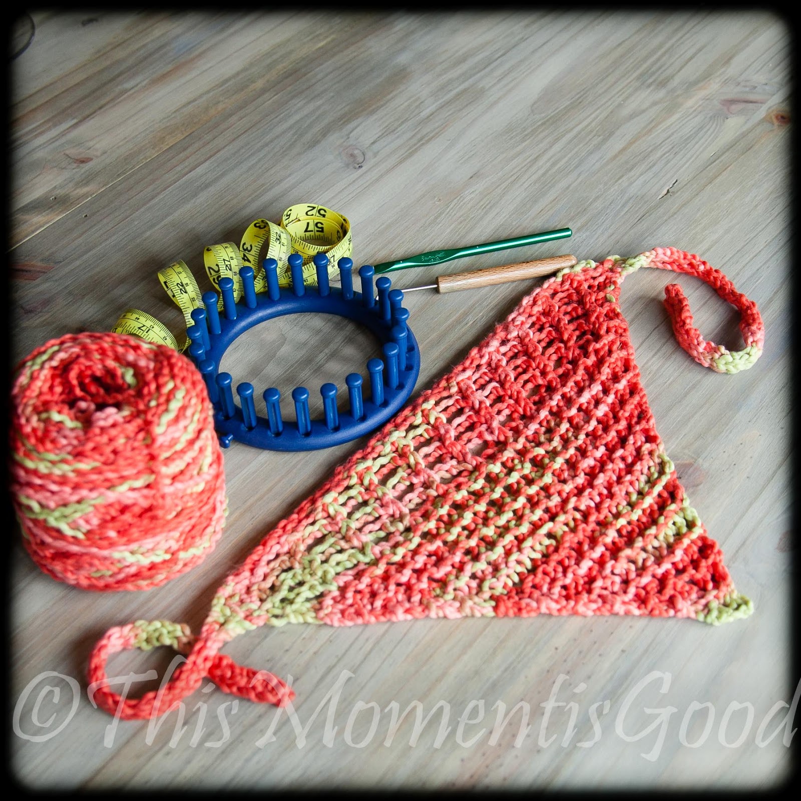 Loom Knitting by This Moment is Good!: LOOM KNIT HEAD WRAP\/BANDANNA