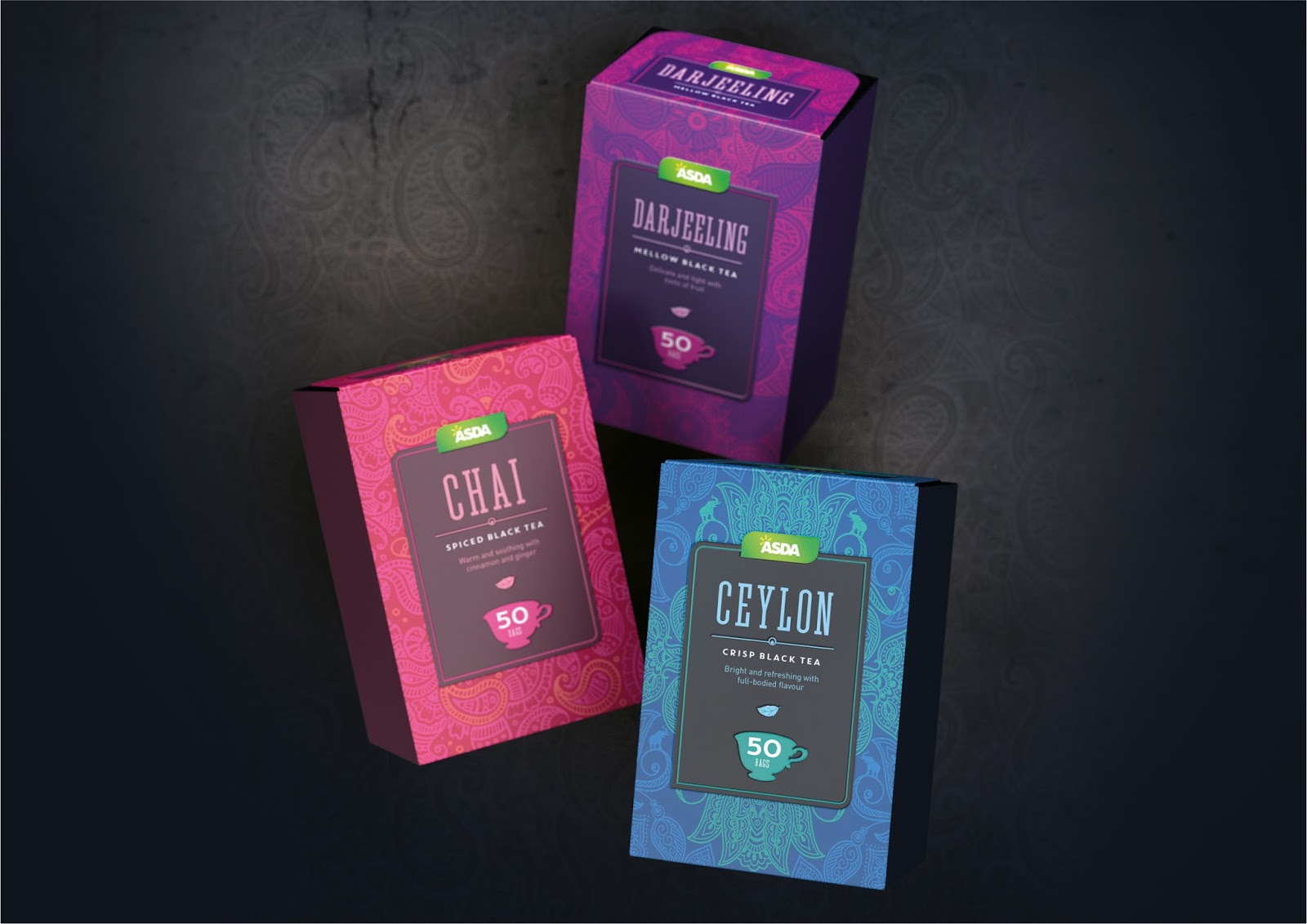 Asda Own Label Tea Range on Packaging of the World Creative Package