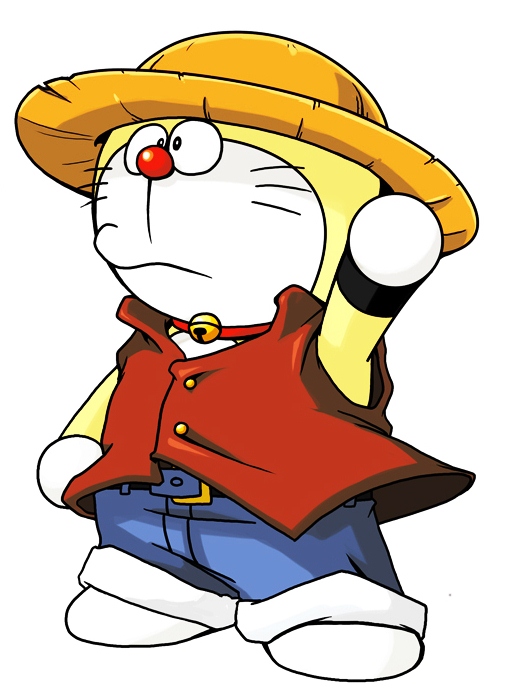 Karakter Kartun Bergaya Piece Doraemon Gambar Karikatur
