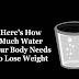 Así es ¿Cuánta agua necesita tu cuerpo para perder peso