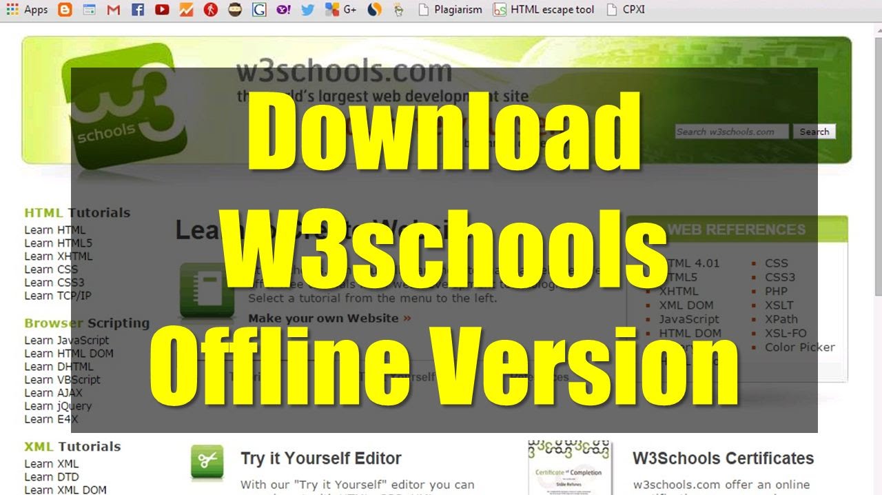 w3schools offline download 2018