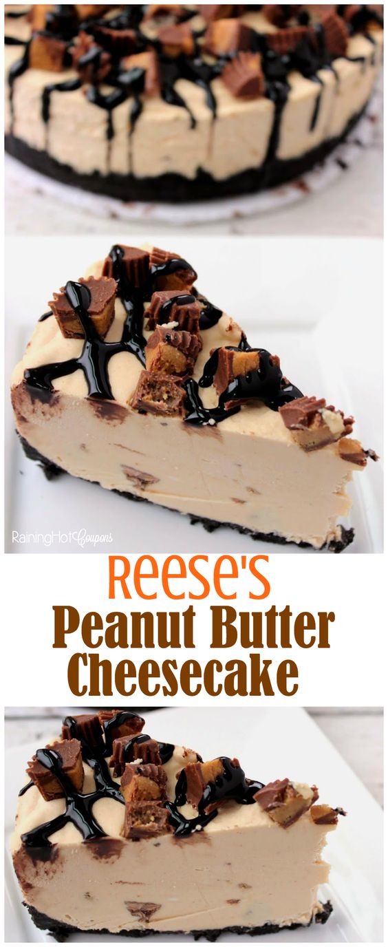 Reese’s Peanut Butter No Bake Cheesecake #peanut #butter #nobake #cheesecake #cakerecipes #dessert #dessertrecipes Reese’s Peanut Butter No Bake Cheesecake #peanut #butter #nobake #cheesecake #cakerecipes #dessert #dessertrecipes