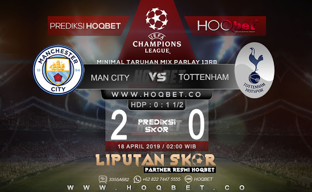 Prediksi Manchester City vs Tottenham 18 April 2019 http://www.liputanskor.com/