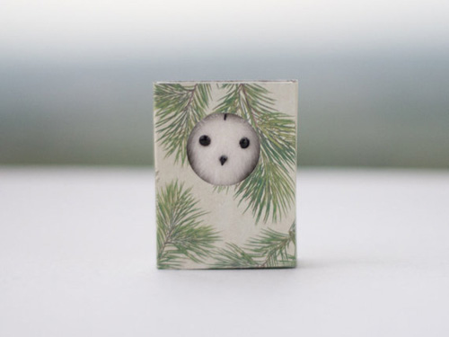 My Owl Barn: Miniature Soft Sculptures in Matchboxes