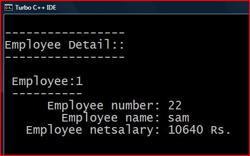 C++ PROGRAMS: C++ PROGRAM TO CALCULATE EMPLOYEE NET SALARY