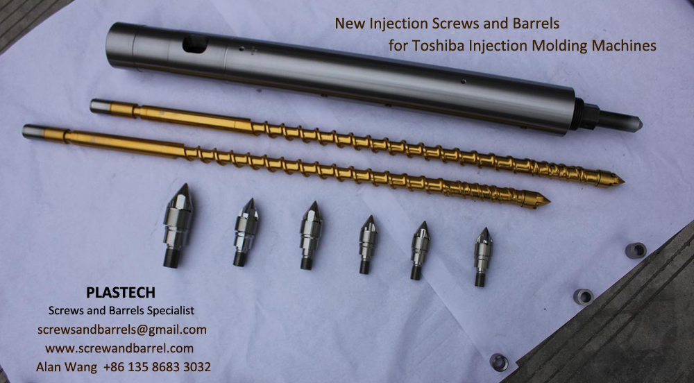 Toshiba injection screws, barrels, cylinders, screw tips and other ...