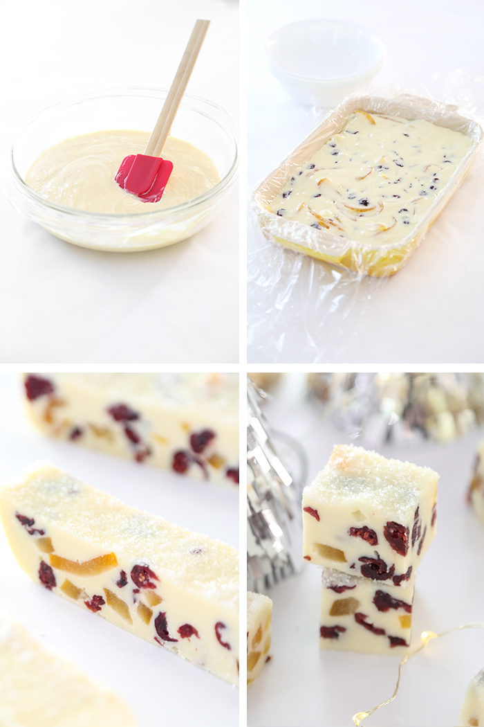 Cranberry Orange White Chocolate Fudge Sprinkle Bakes