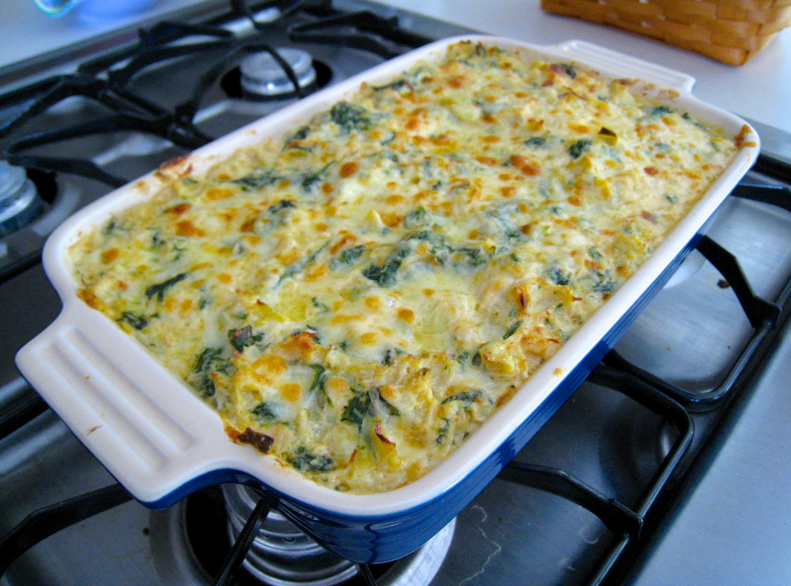 Mutritious Nuffins Spinach Artichoke Dip with Cheddar.
