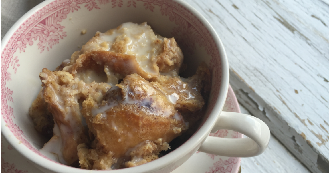 Euna Mae's drunken raisin bread pudding with whiskey cream sauce