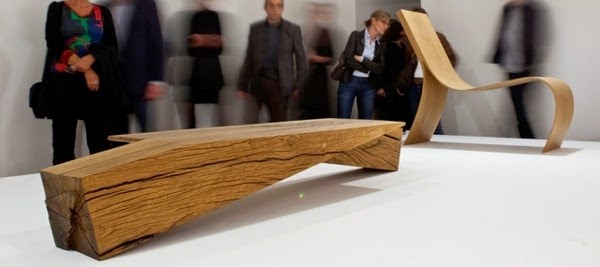 Purist design furniture made of wood