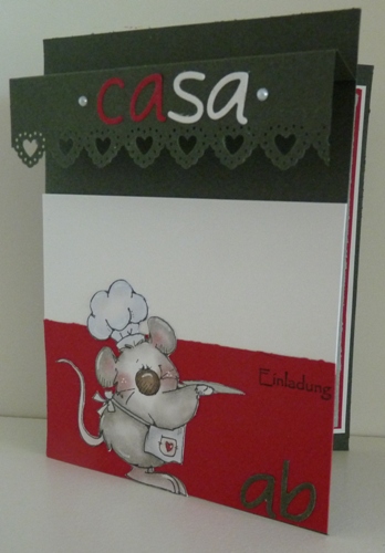 stamping funny: Italienische Einladung