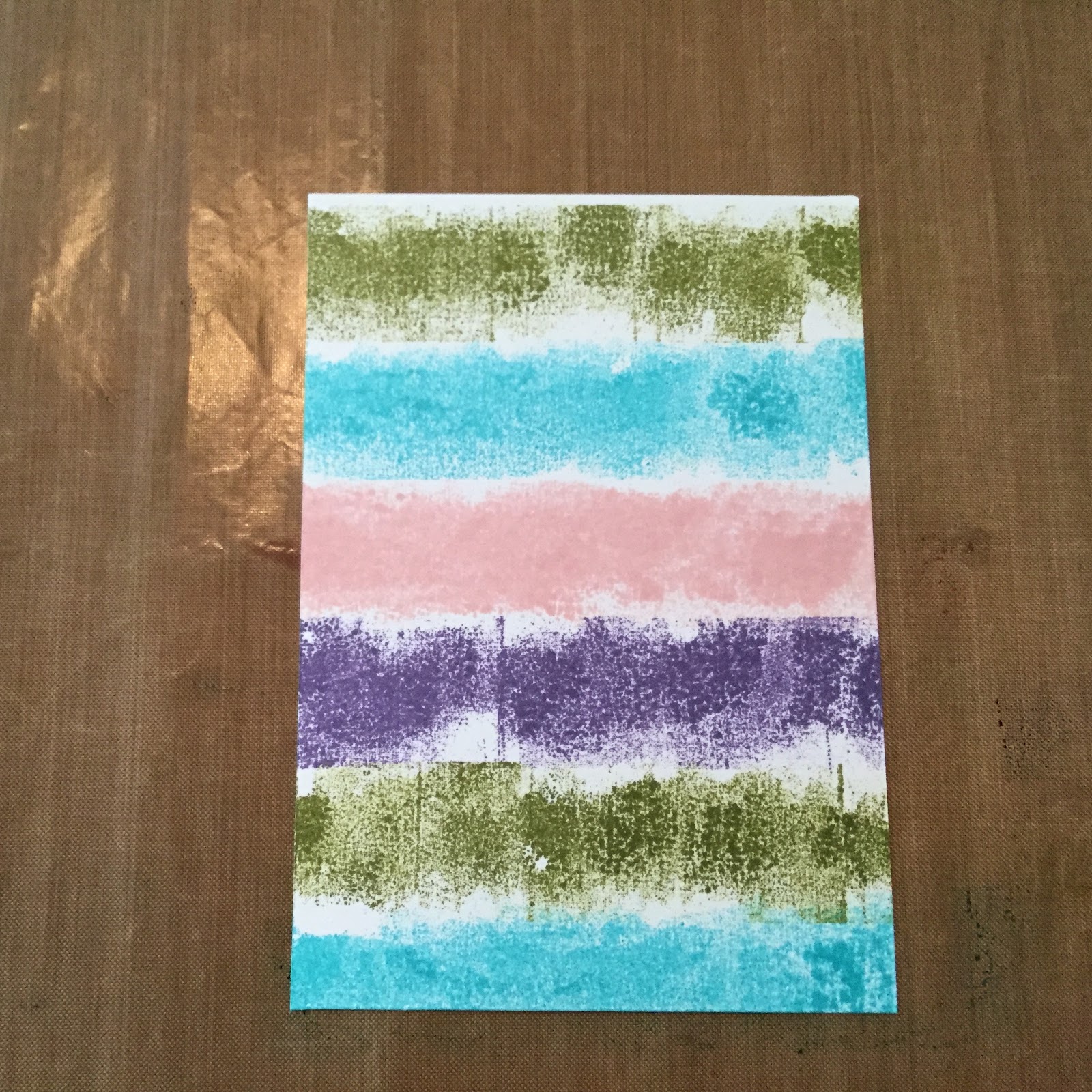 Perfectly Created Chaos! January Technique Tuesday Painters Tape Ink.