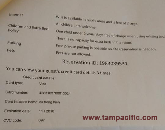 Cảnh báo lộ thông tin thẻ VISA từ các trang đặt phòng như Agoda và Booking Cảnh báo lộ thông tin thẻ VISA từ các trang đặt phòng như Agoda và Booking