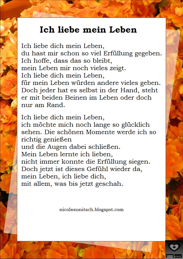 Liebe dich immer gedichte ich noch Ich liebe